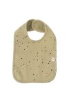 Organic Cotton Waterproof Cosmos Olive Baby Bib