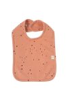 Organic Cotton Waterproof Cosmos Pink Baby Bib