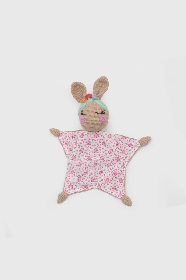 Brown & Pink Bunny Sleep Buddy