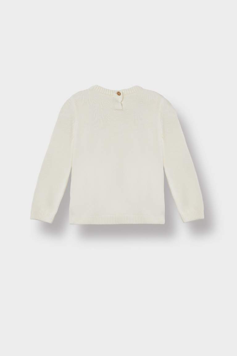 X8187A2_25AU_ER100_03_01.jpg Baby Girl Crew Neck Knit Sweater