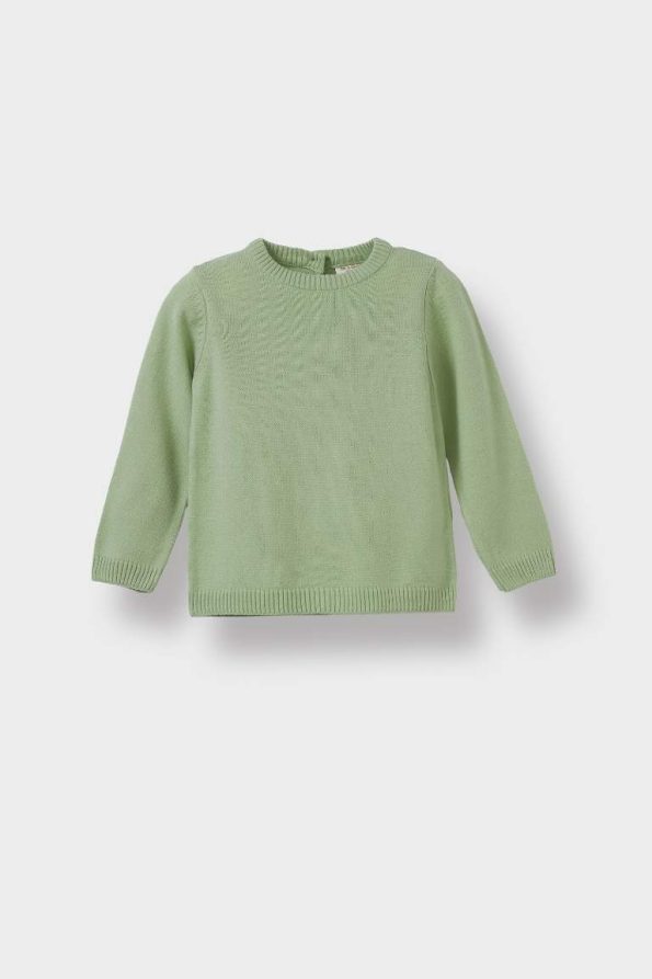 Girls' Baby Bicycle Neck Knit Sweater