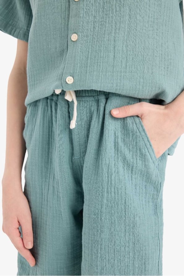 Boys' Elastic Waist Muslin Shorts