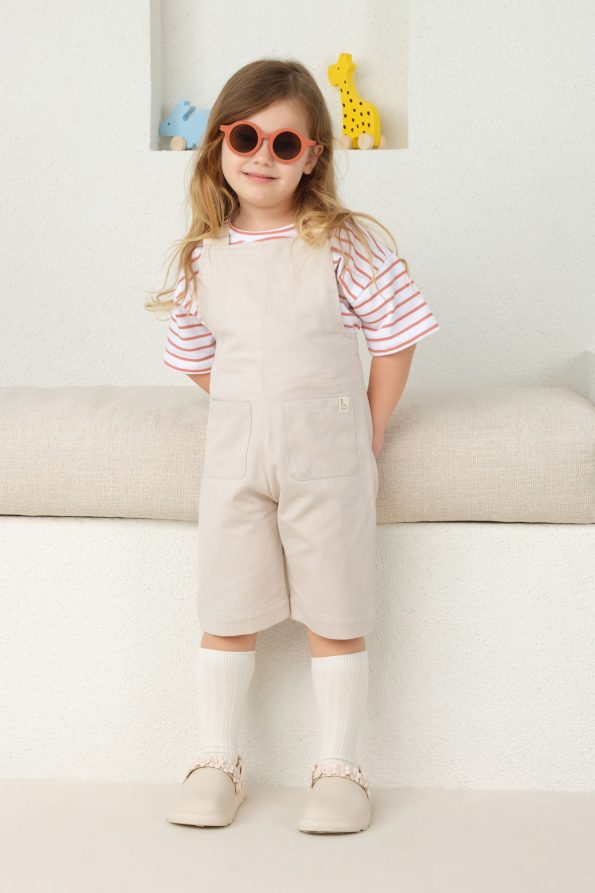 Strap Overalls Beige