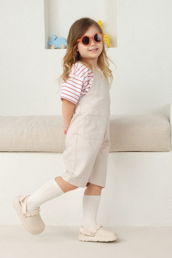 Strap Overalls Beige