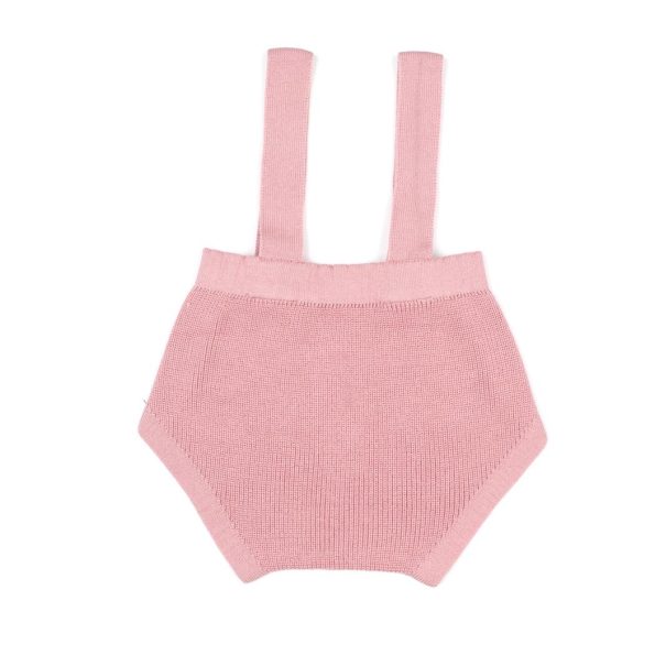 Organic Cotton Baby Knitted Romper Pink
