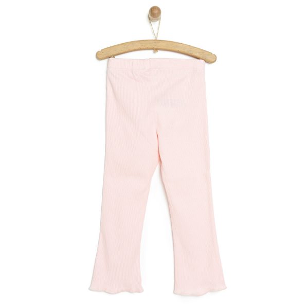 Girls' Basic Bell-Bottom Leggings Light Pink
