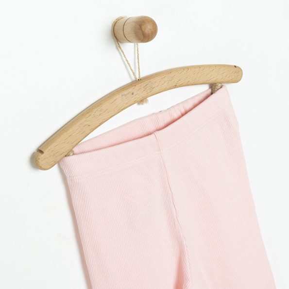 Girls' Basic Bell-Bottom Leggings Light Pink