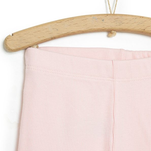 Girls' Basic Bell-Bottom Leggings Light Pink