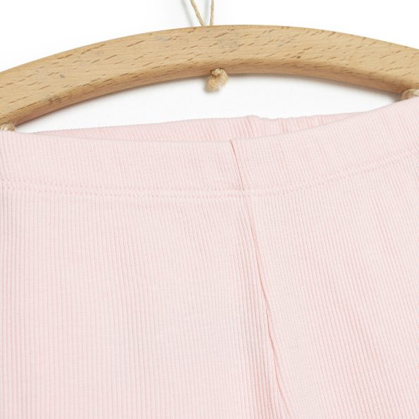 Girls' Basic Bell-Bottom Leggings Light Pink