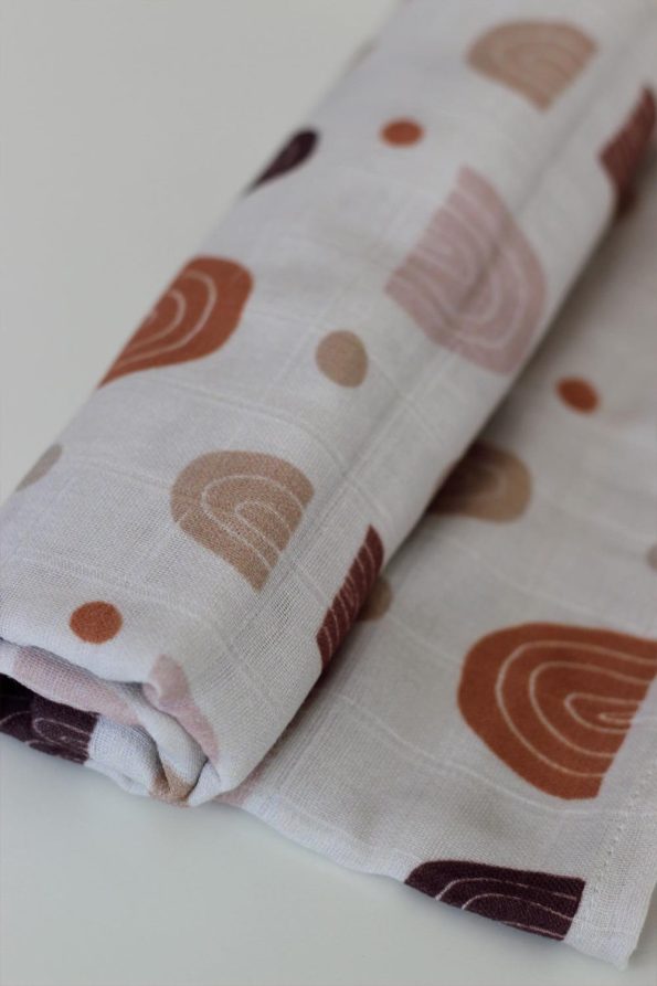 Bohemian Rainbow Muslin Blanket