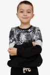Boys' Printed Black Sweatshirt (Ages 8-12)