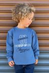 Boys' Indigo Printed Sweatshirt (Ages 4-8)