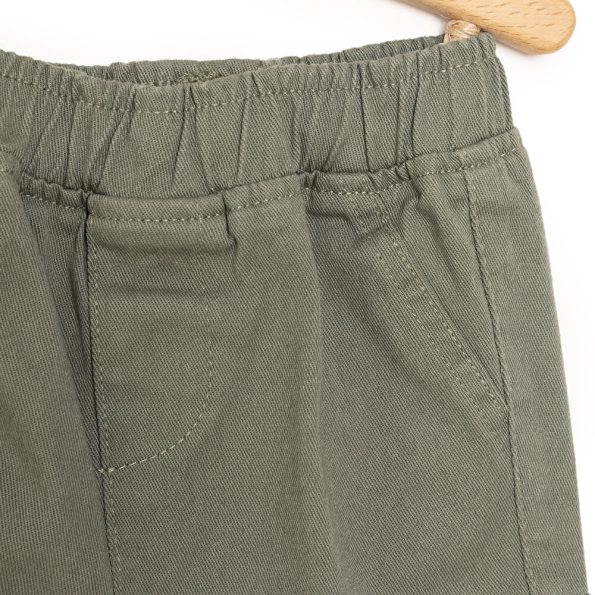 Boys' Baby Pants City Boy Cuffed Hem Khaki