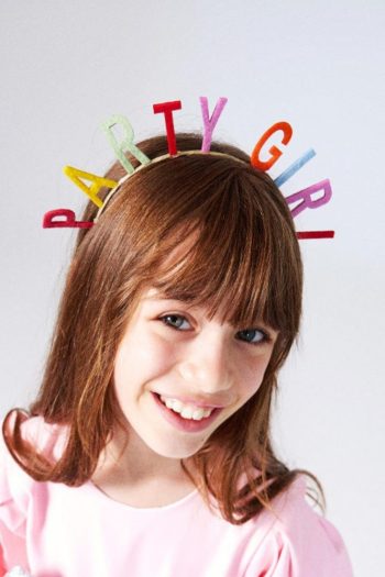 Multicolored Party Girl Headband for Girls