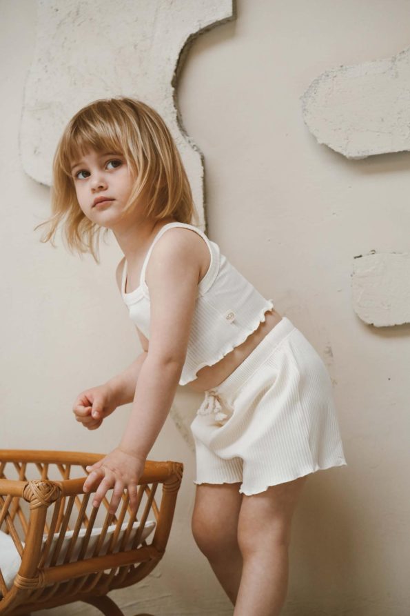 Seashell Strap Crop Top and Shorts Set