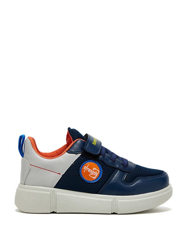 TONNY BLACK Unisex Navy Blue Comfortable Velcro Sneakers for Kids