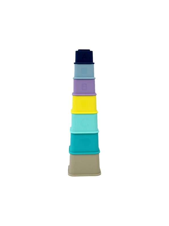Bblüv Stäk Silicone Stacking Cubes Educational Toy