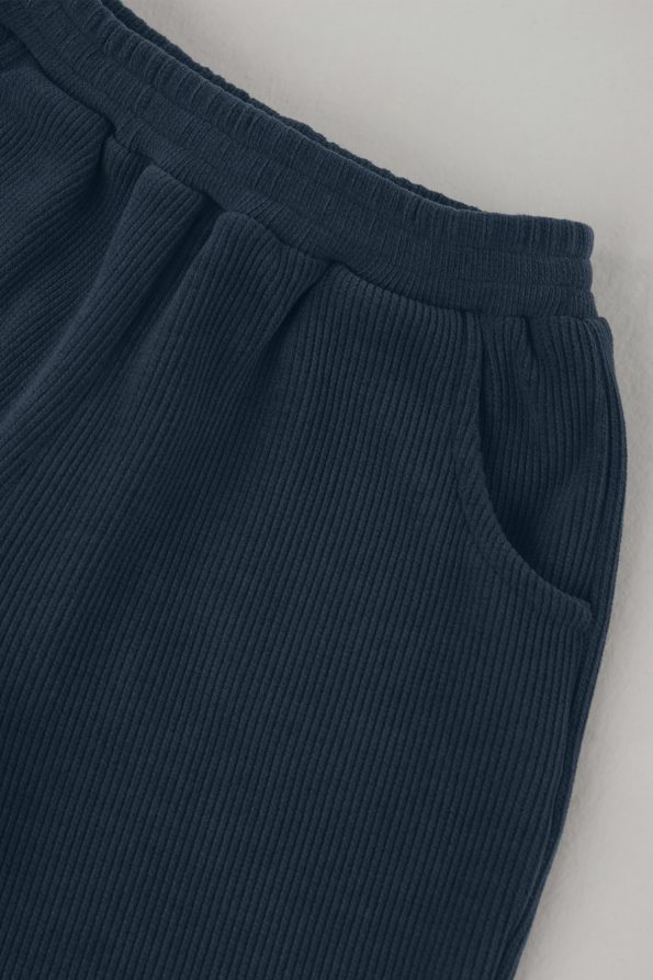 Velvet Pants Dark Denim Blue