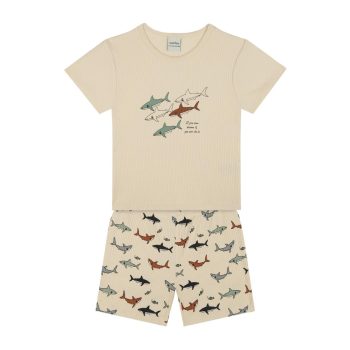 Shark Print Pajama Set
