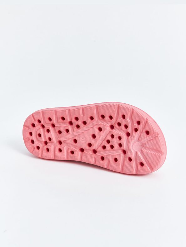 LCW STEPS White Velcro Printed Sandals for Girls
