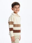 LCW Kids Beige Collared Sweater for Boys