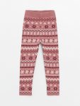 LCW Kids Pink Patterned Girls Leggings