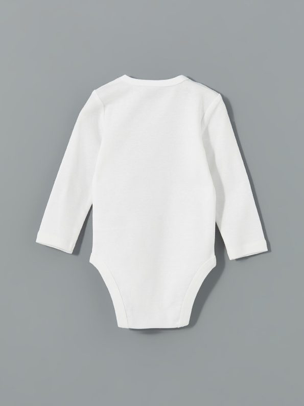 LCW Baby Cream Bicycle Neck Boy's Bodysuit Set of 2