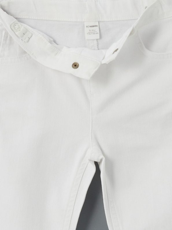 LCW Kids White Adjustable Waist Boys Pants