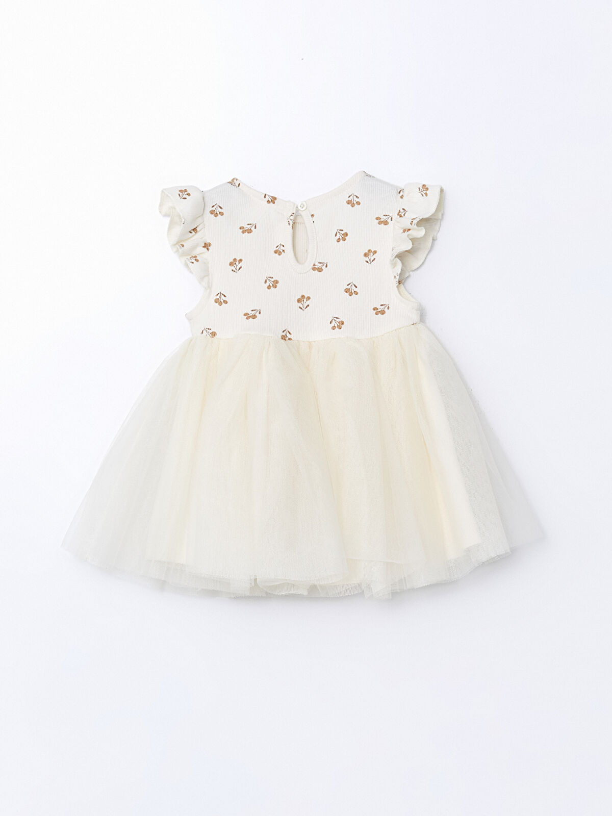 l_20251-s56009z1-lqa_a2.jpg LCW Baby Beige Basic Dress with Lace Tulle for Girls