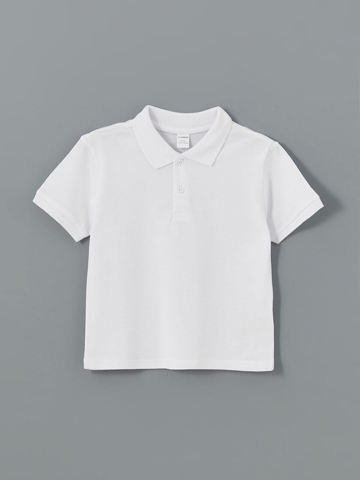 l_20251-s57064z1-q6k_a.jpg LCW Kids White Polo Collar Basic Boys' T-Shirt