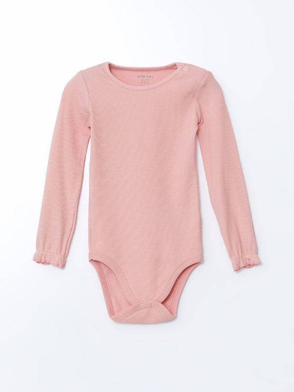 LCW Baby Pink Basic Girl's Bodysuit Set of 3