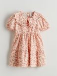 LCW Kids Pink Peter Pan Collar Dress for Girls