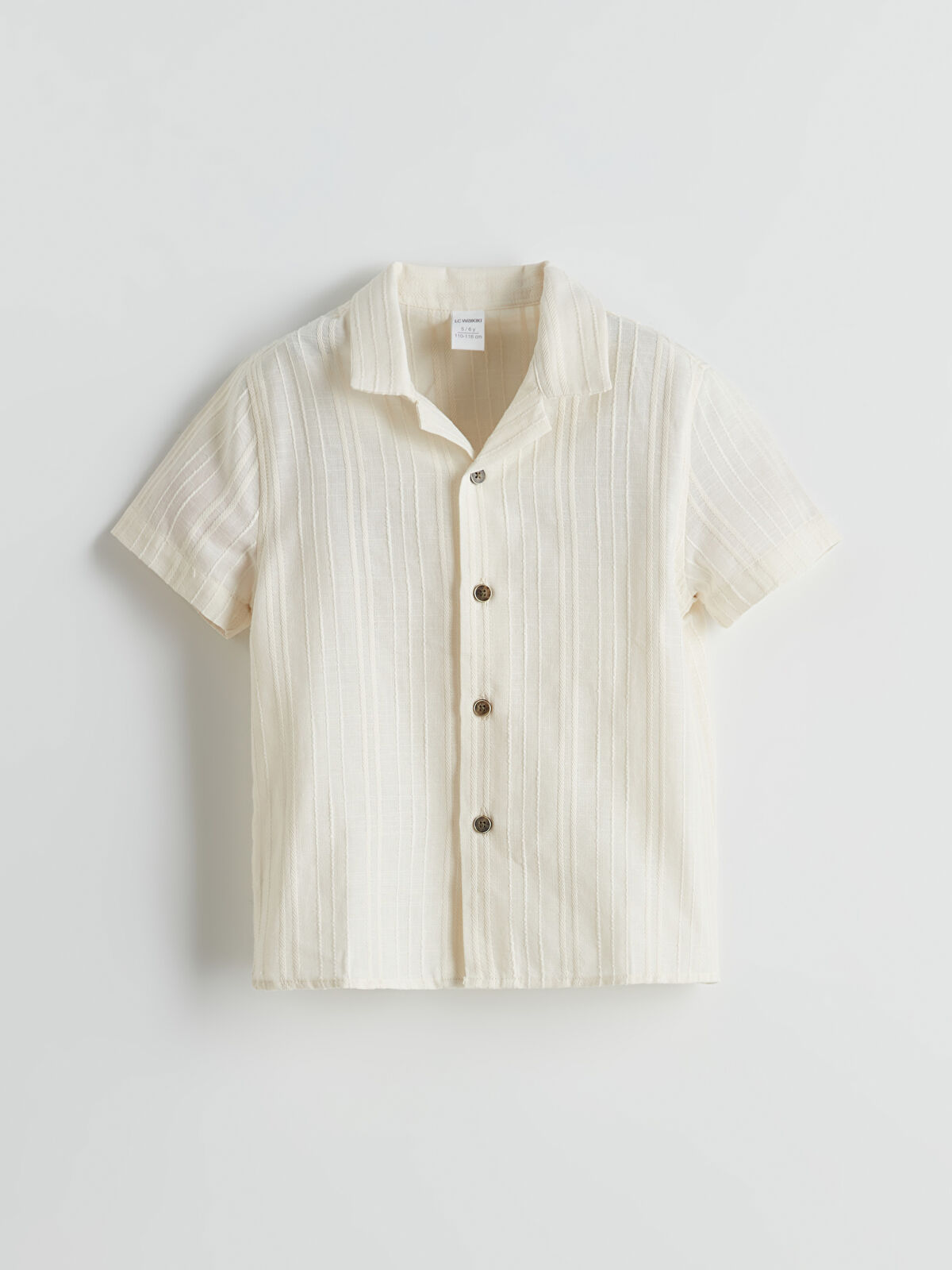 l_20251-s5cb28z1-qvk_a.jpg LCW Kids Beige Resort Collar Cotton Boys Shirt