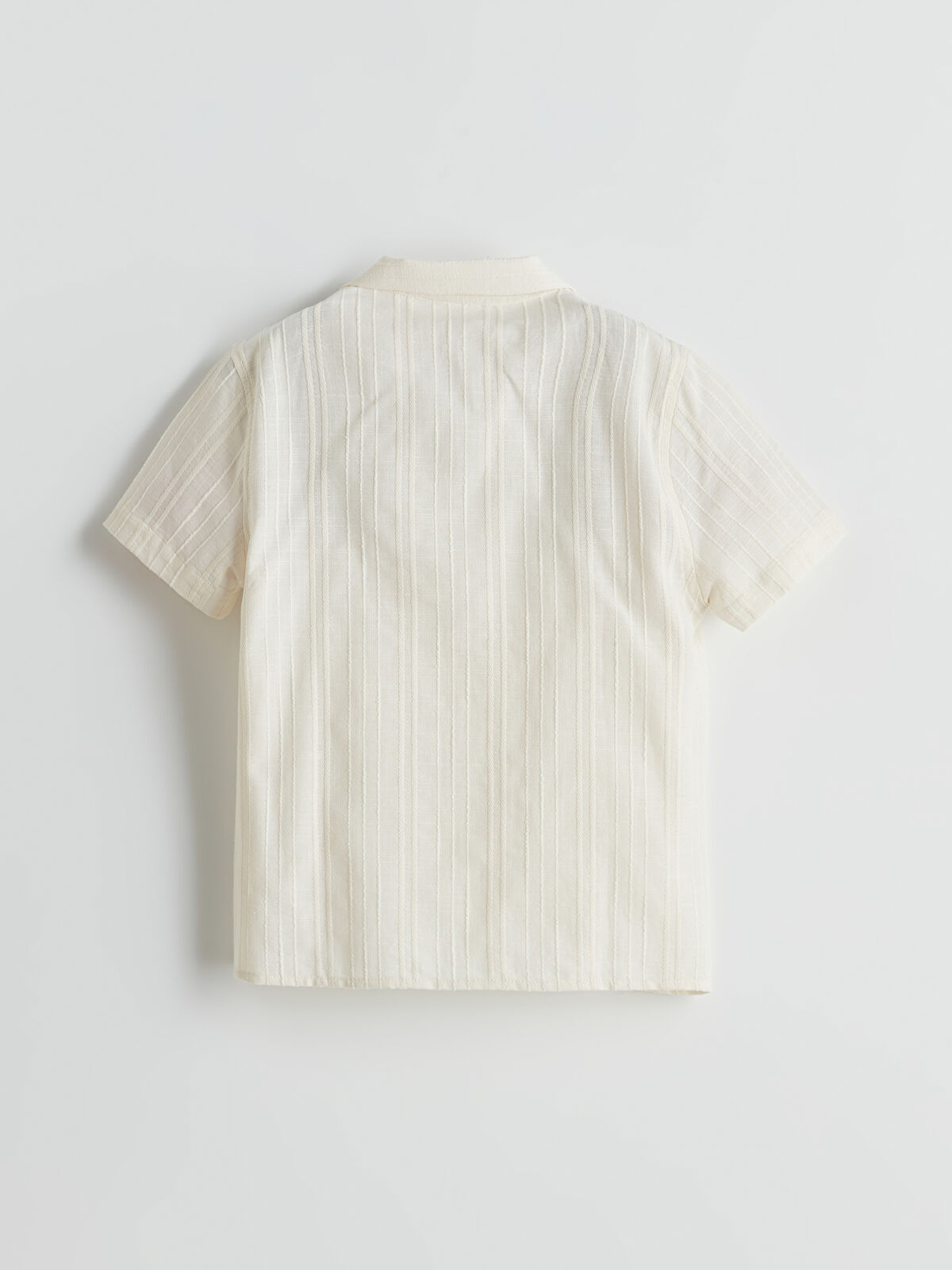 l_20251-s5cb28z1-qvk_a1.jpg LCW Kids Beige Resort Collar Cotton Boys Shirt