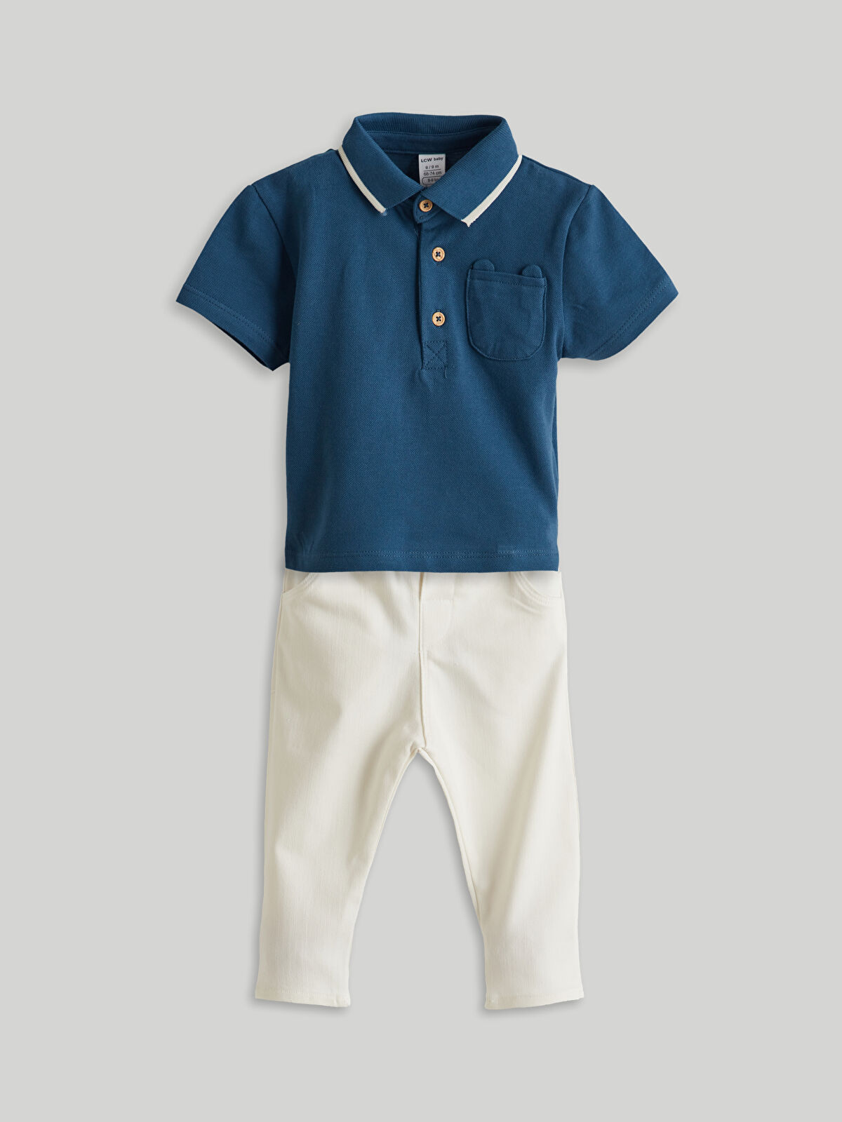 l_20251-s5cl20z1-yfy_a.jpg LCW Baby Navy Polo Collar Baby Boy T-Shirt and Pants Set