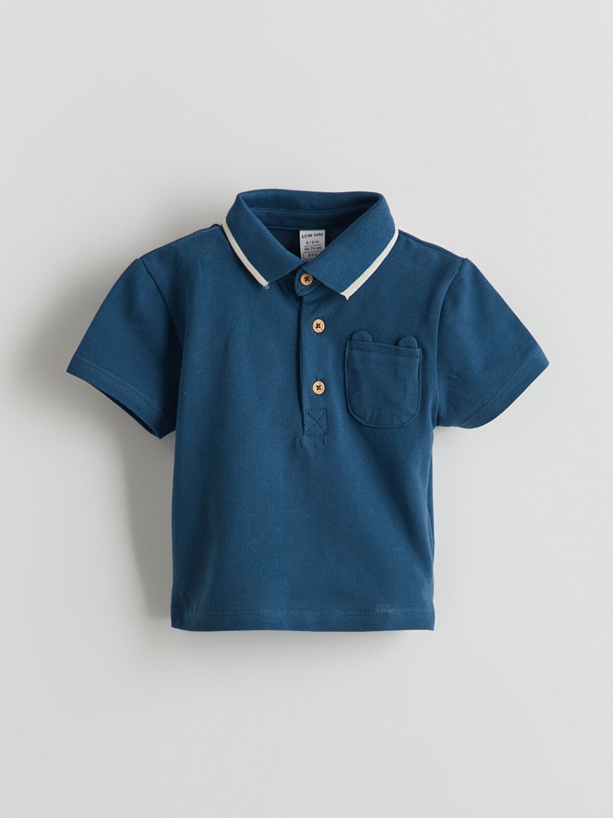l_20251-s5cl20z1-yfy_a1.jpg LCW Baby Navy Polo Collar Baby Boy T-Shirt and Pants Set