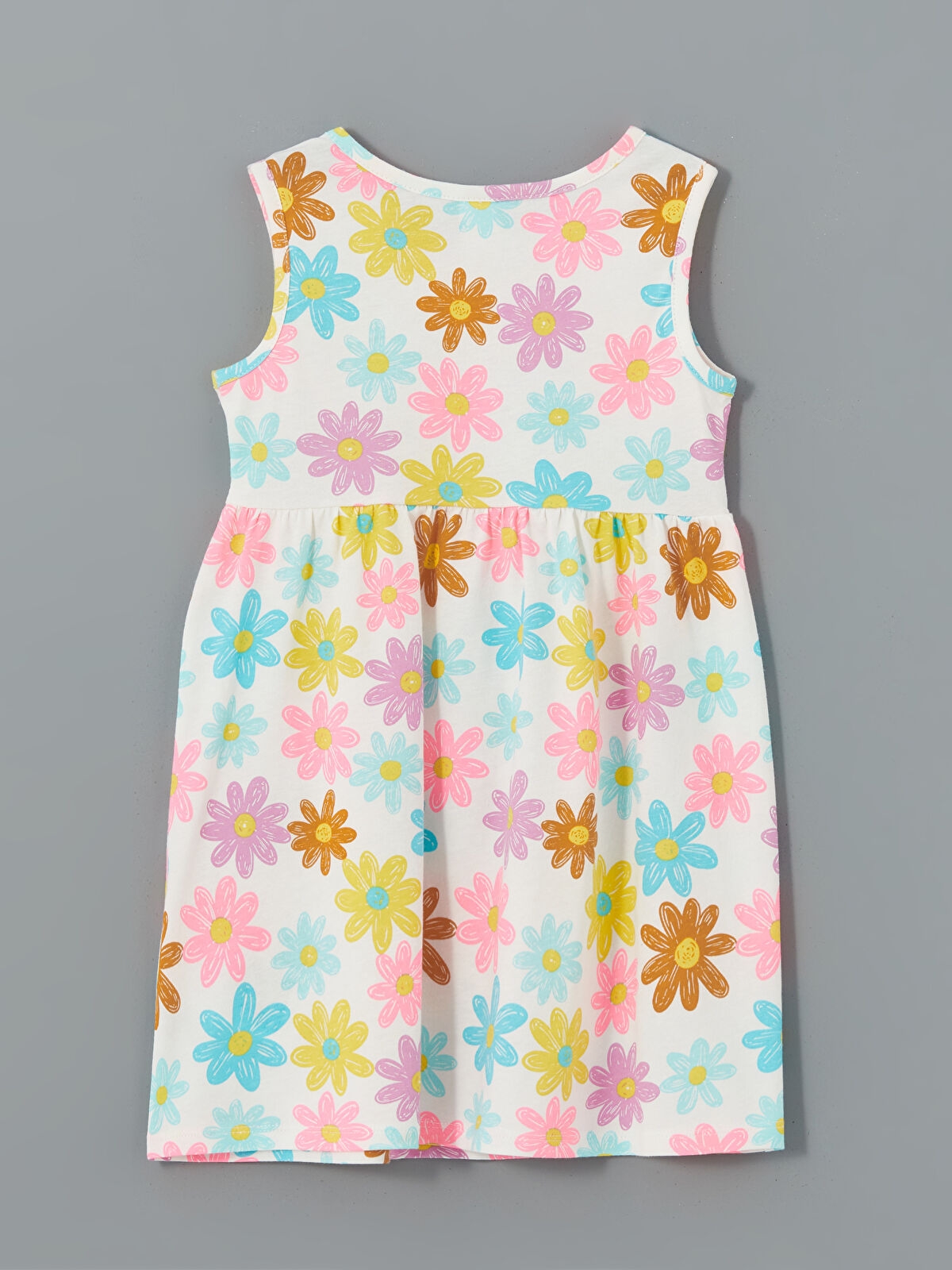 l_20251-s5dr21z1-lra_a1.jpg LCW Kids Cream Printed Crew Neck Dress