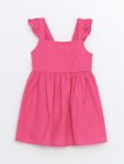 LCW ECO Fuchsia Square Neck Baby Dress