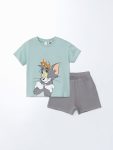 Tom and Jerry Printed Baby Boys' T-Shirt and Shorts Set