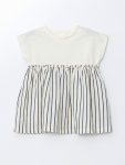 LCW Baby Beige Striped Jersey Dress