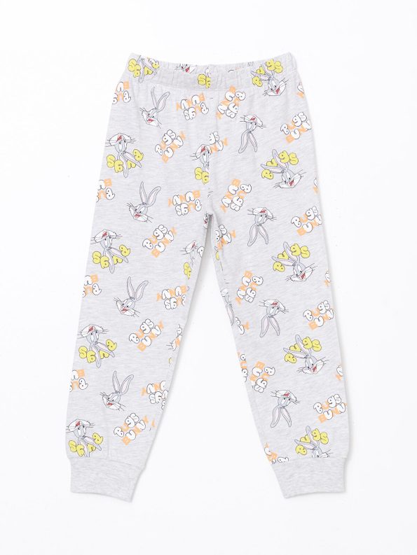 LCW Kids Orange Bugs Bunny Printed Boys Pajama Set