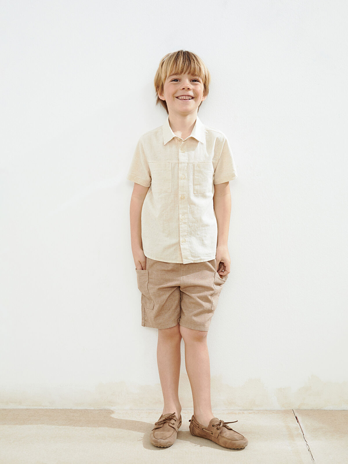 l_20251-s5in17z1-v9h-108-30_6.jpg LCW Kids Ecru Regular Fit Boys' Linen Shirt