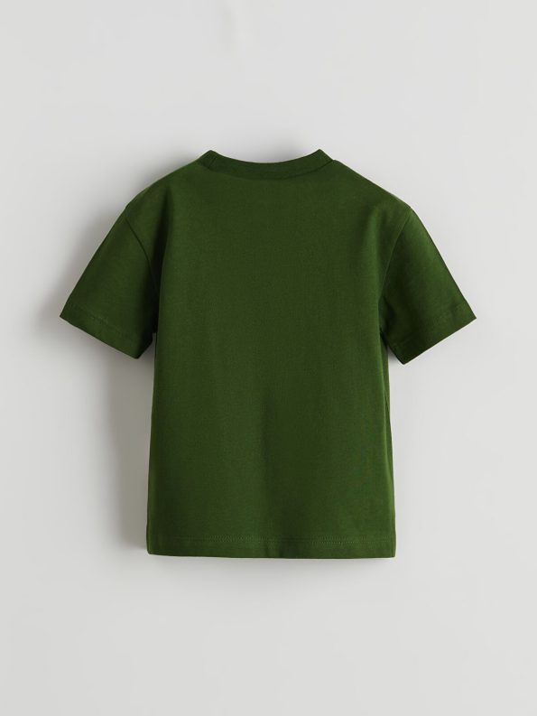 LCW ECO Green Printed Crew Neck T-Shirt for Baby Boys