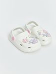 LCW STEPS White Printed Baby Girl Beach Sandals