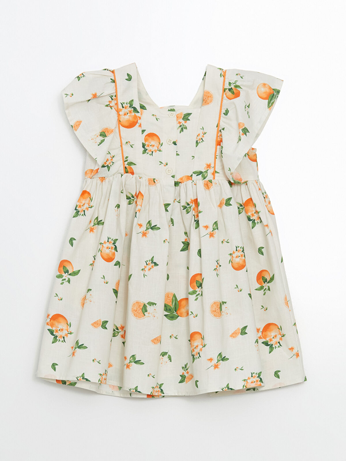 l_20251-s5k502z1-lra_a2.jpg LCW Kids Ivory Square Neck Orange Print Dress