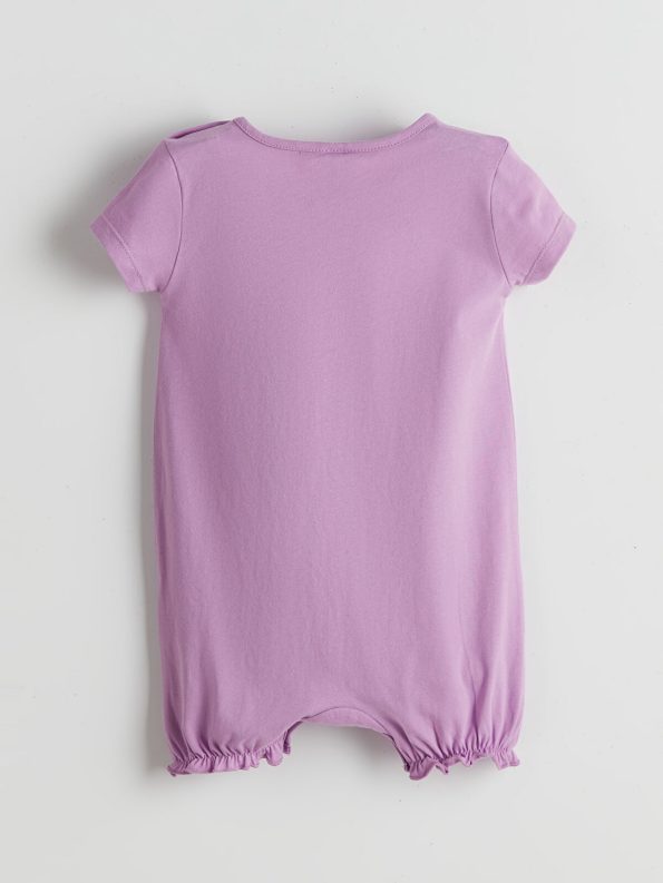 LCW ECO Lilac Printed Baby Girl Romper
