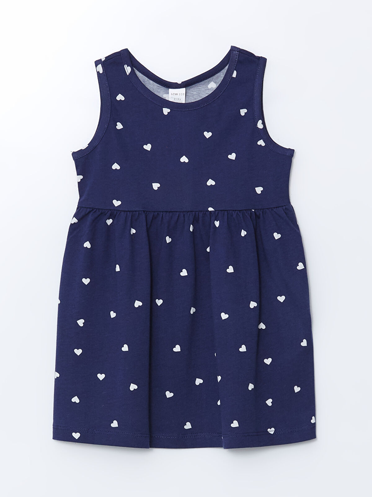 l_20251-s5lg86z1-lsj_a.jpg LCW ECO Navy Blue Heart Print Girls' Dress