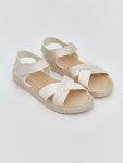 LCW STEPS Beige Buckled Girl's Sandals