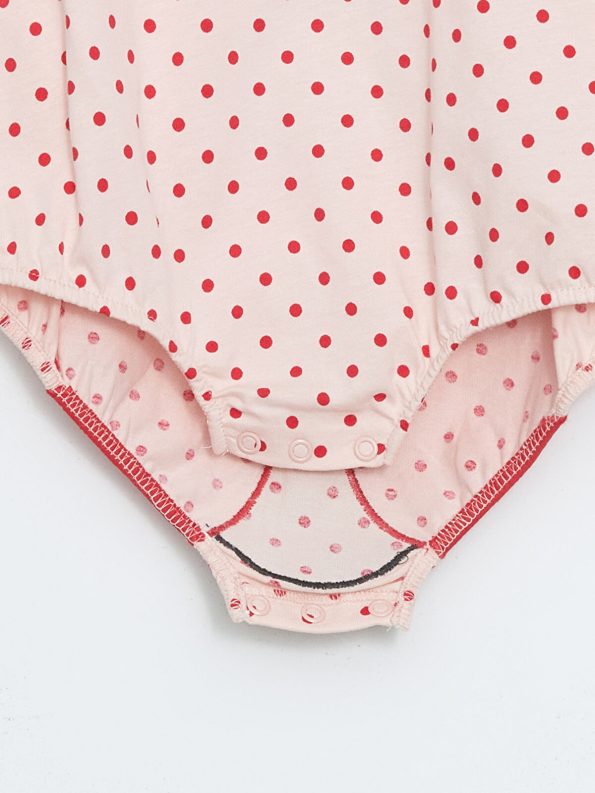 LCW Baby Pink Ladybug Print Girl's Bodysuit and Headband Set