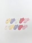 Striped Baby Girl Socks Set of 5
